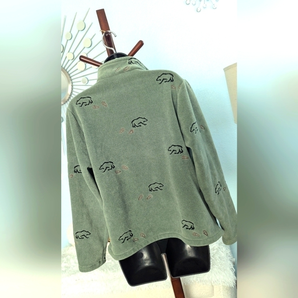 Woolrich woman's Fleece Polar Bear Jacket Size S - Picture 7 of 12
